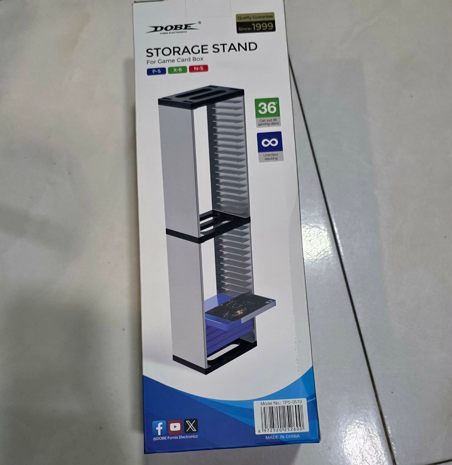 dobe storage stand for game card box